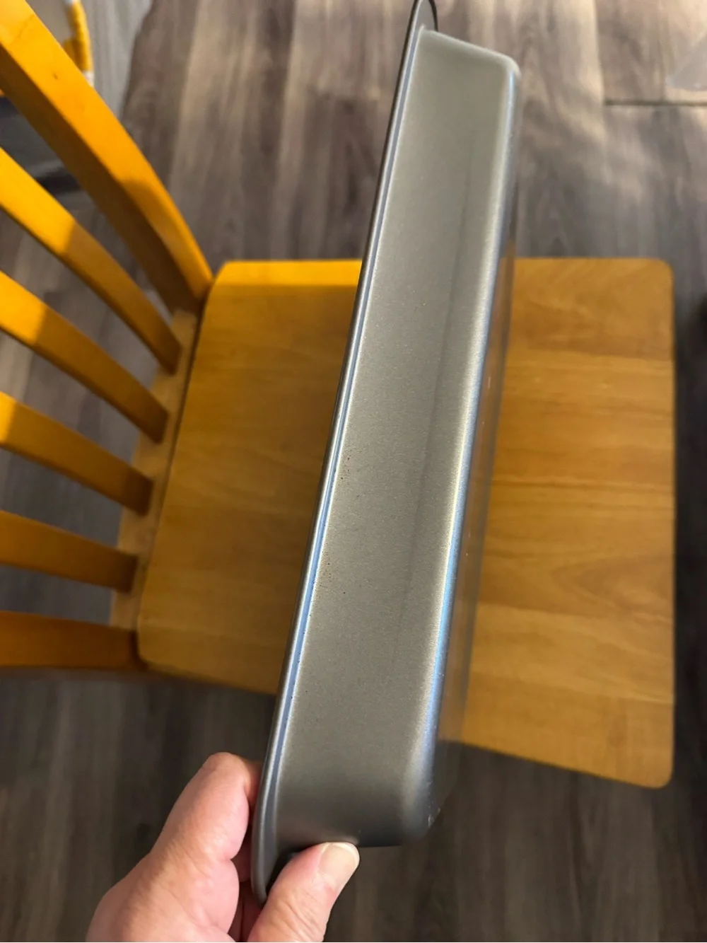 Gray Nonstick Roasting Pan - about 2 inches deep, 16 inches long, 11 inches wide